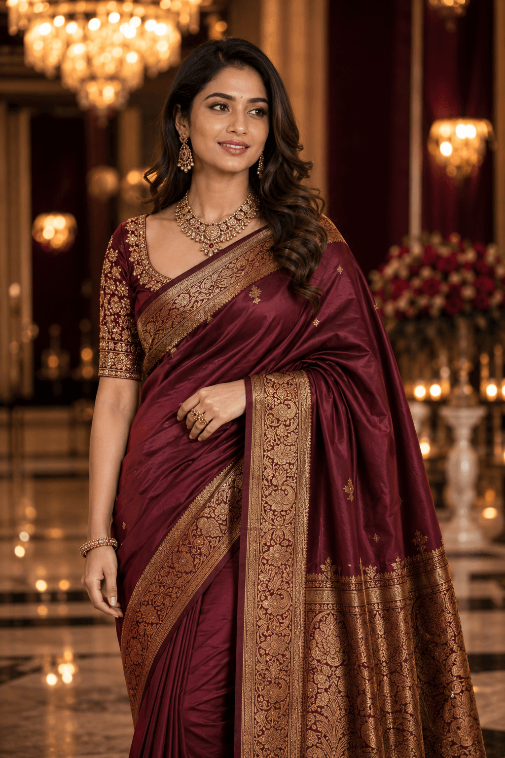 Zari Border Soft Silk
