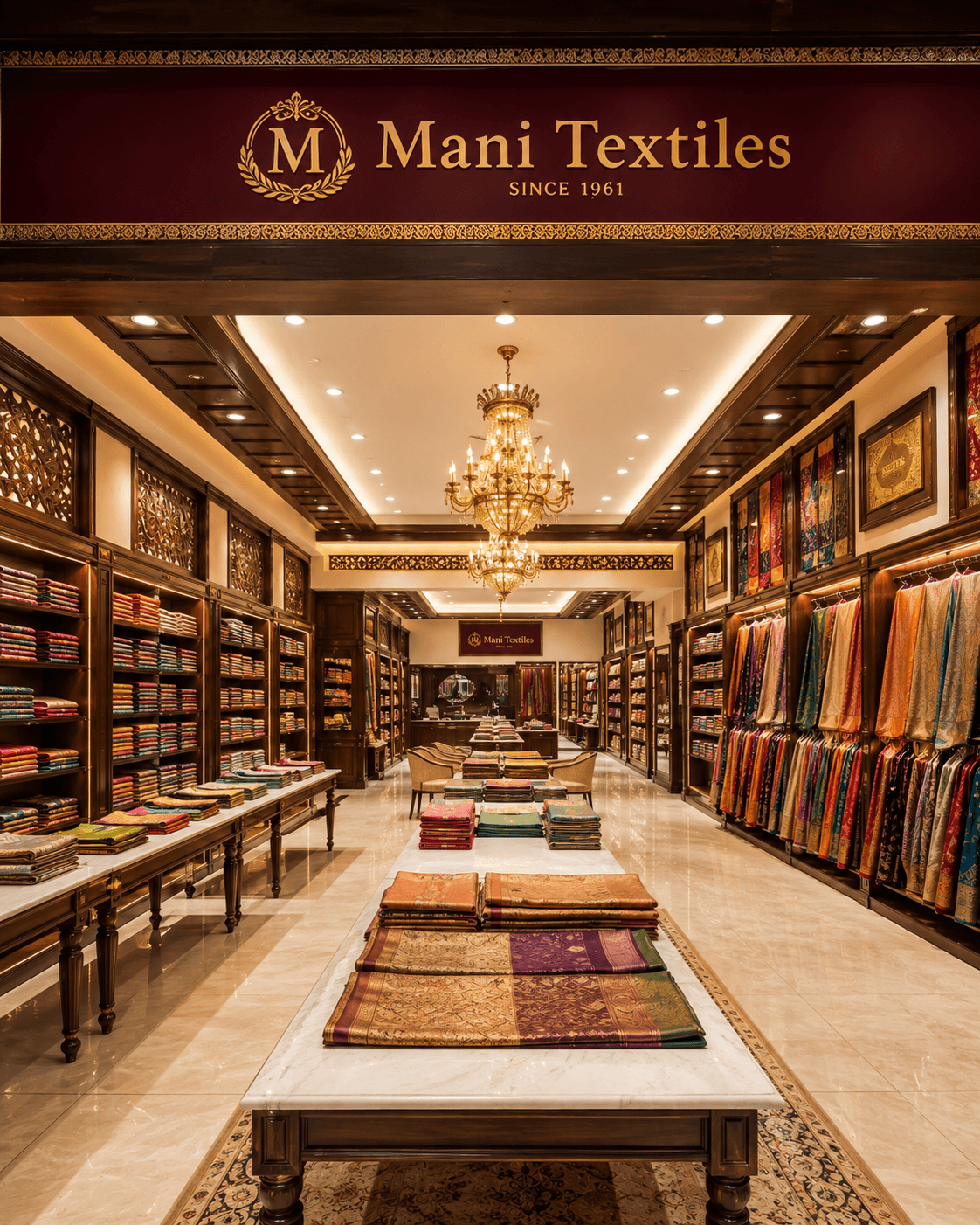 Mani Textiles showroom interior